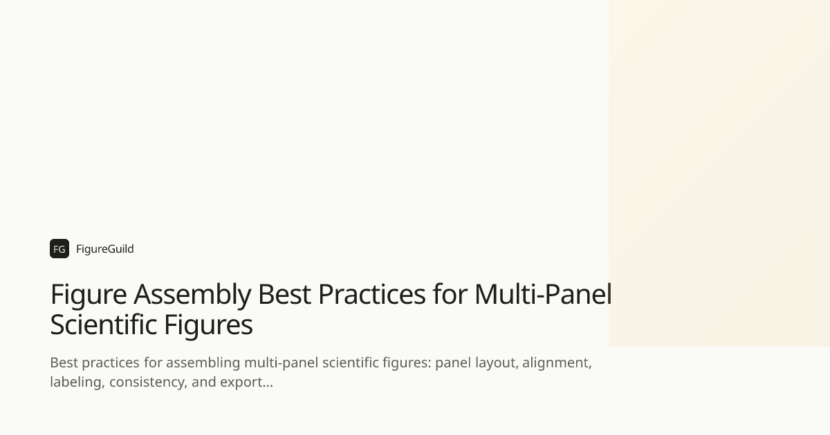 Figure Assembly Best Practices for Multi-Panel Scientific Figures ...